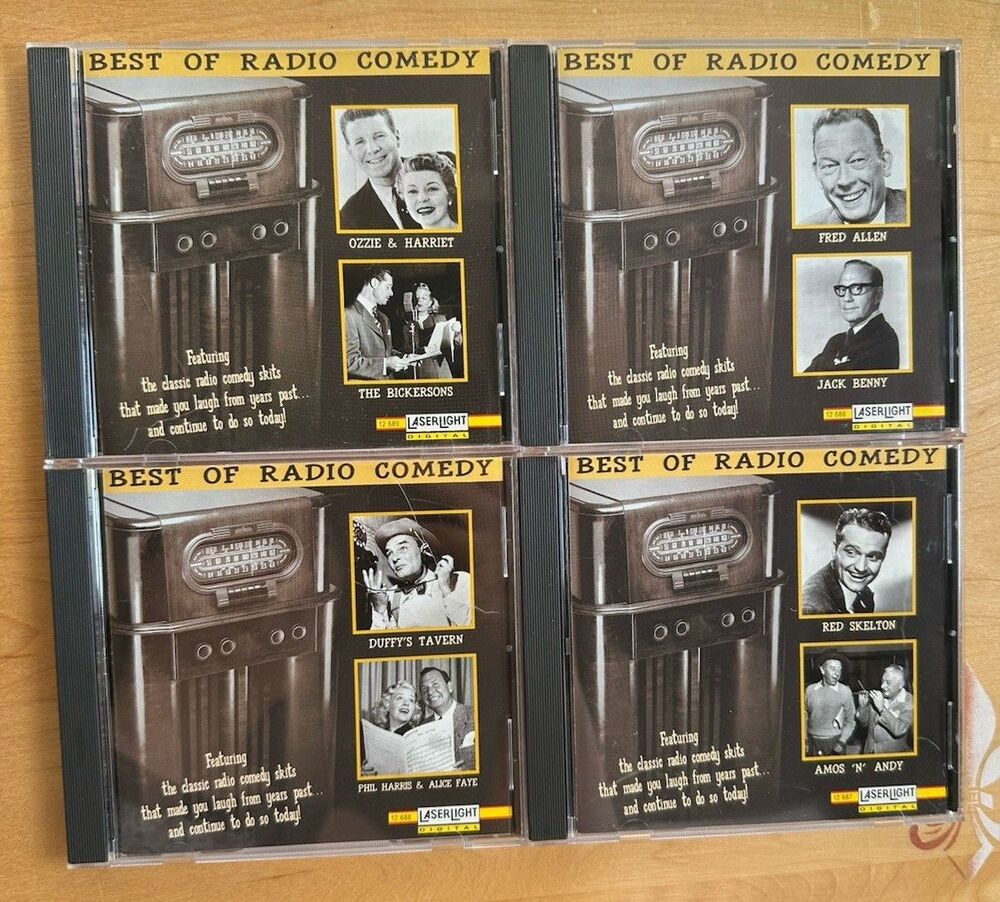 Best of Radio Comedy CD Lot of 4 LaserLight Ozzie Harriet Jack Benny Red Skelton